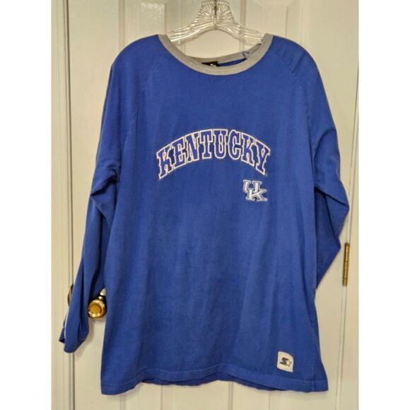 90's STARTER long sleeve - University of Kentucky Top Size LARGE - Picture 1 of 6